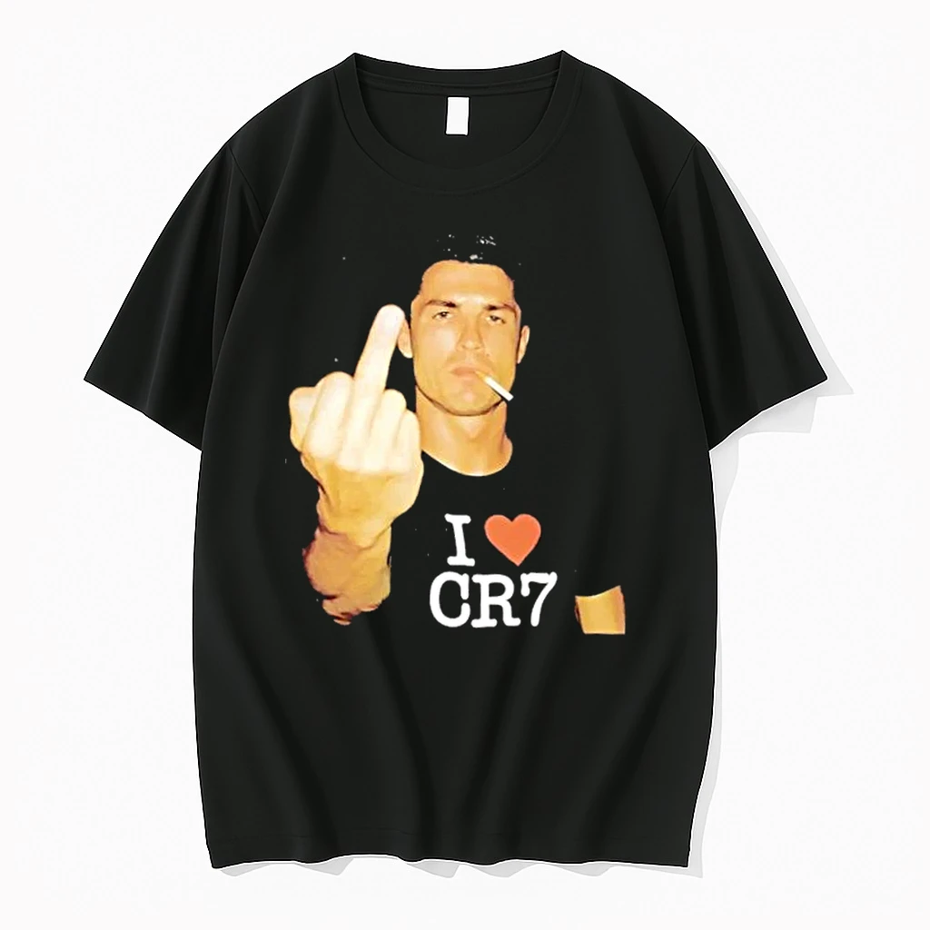 Cristiano Ronaldo Smoking And Drinking Beer Thug Life Fuck Shirts