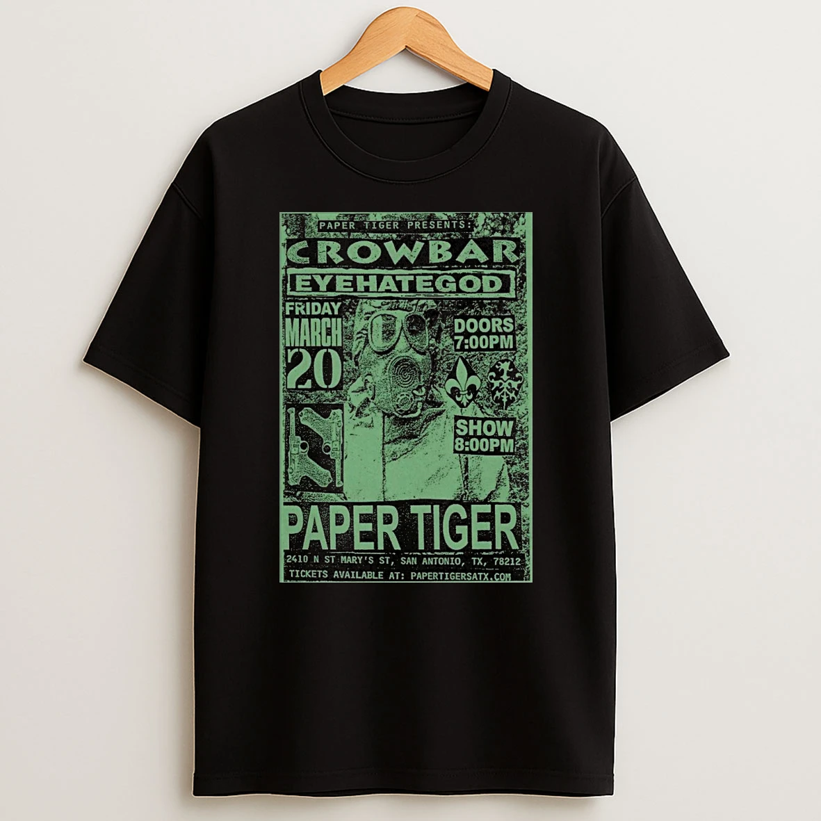 Crowbar Event San Antonio Tx On March 20 2026 Shirts