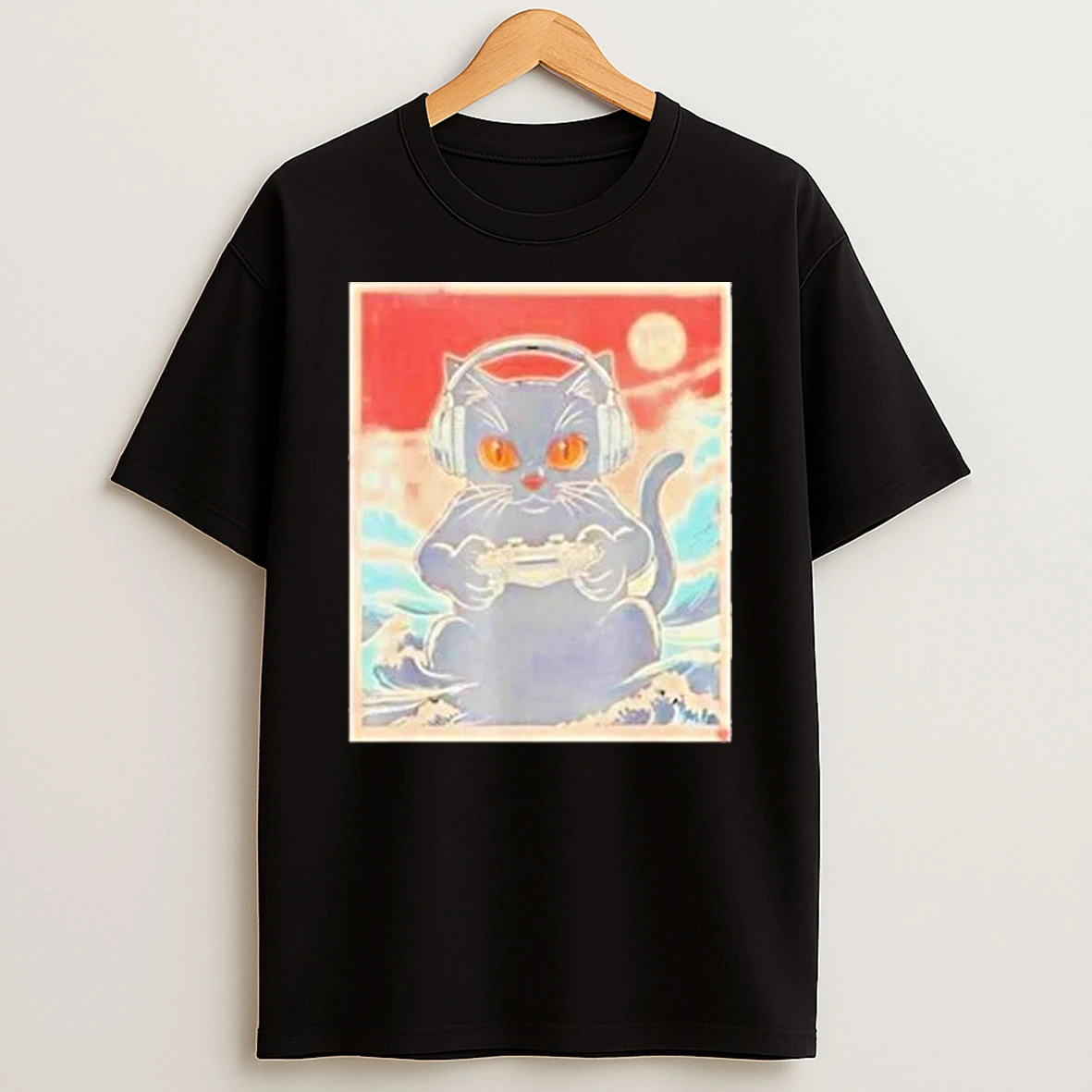 Cute Anime Gamer Kawaii Cat Japanese Gaming Shirts