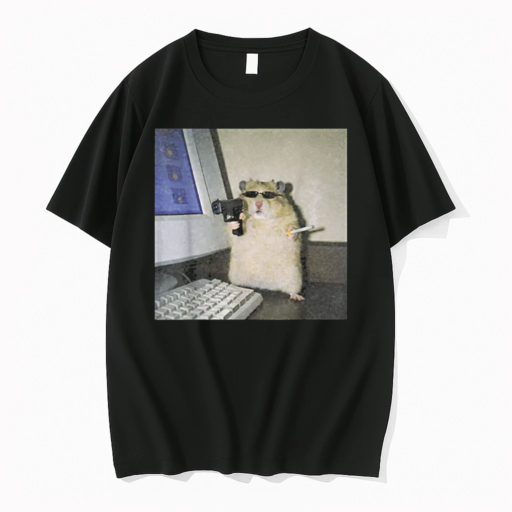 Cyber Hamster Meme Cringe Funny Animal Vintage Shirts