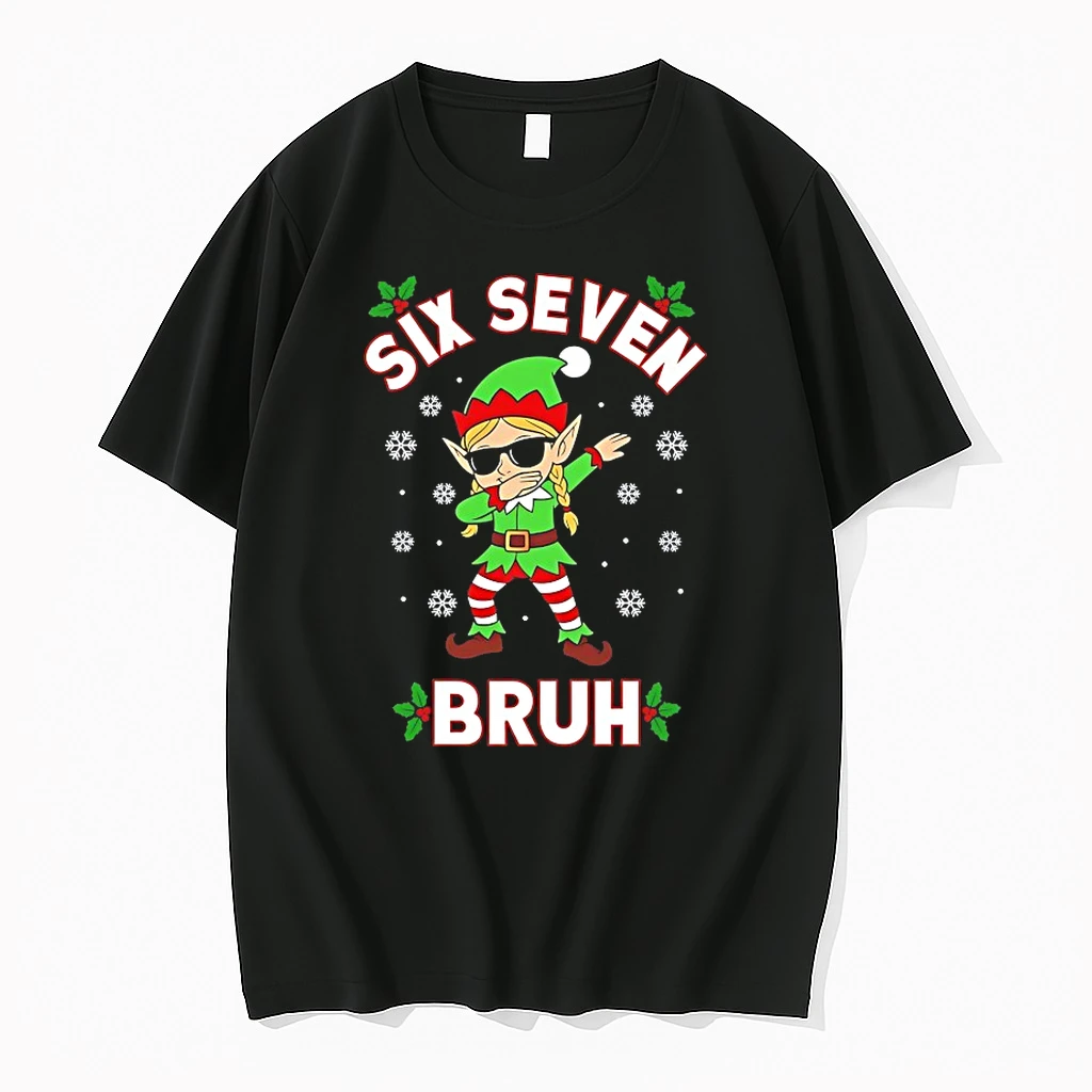 Dabbing Elf Six Seven Bruh Christmas 67 Meme Shirts