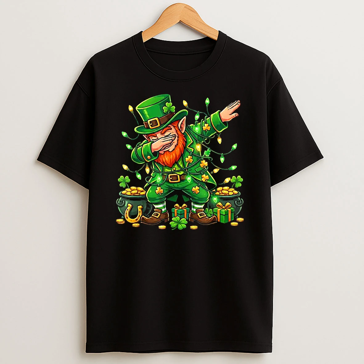 Dabbing Leprechaun Funny Gifts St Patricks Day Shirts