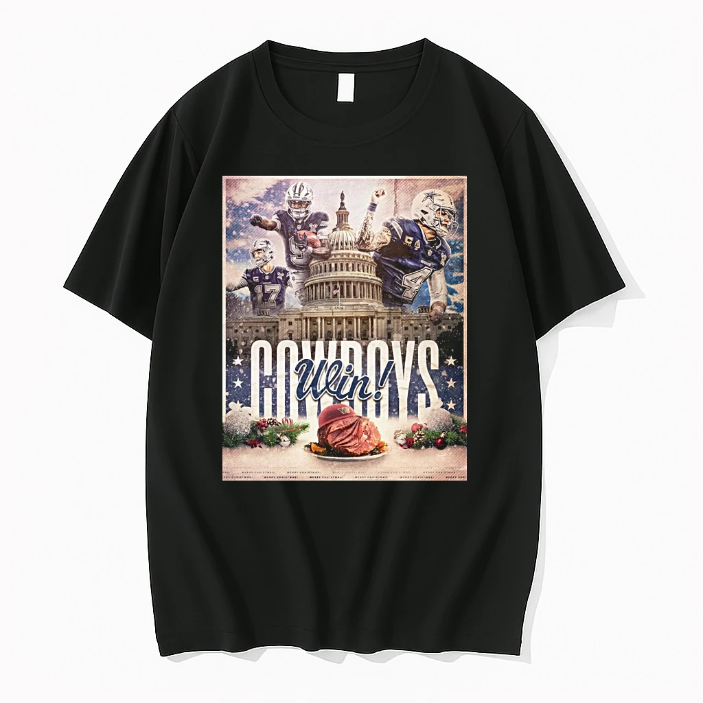 Dak Prescott And Ceedee Lamb Dallas Cowboys Win Washington Commanders Nfl 2025 Shirts