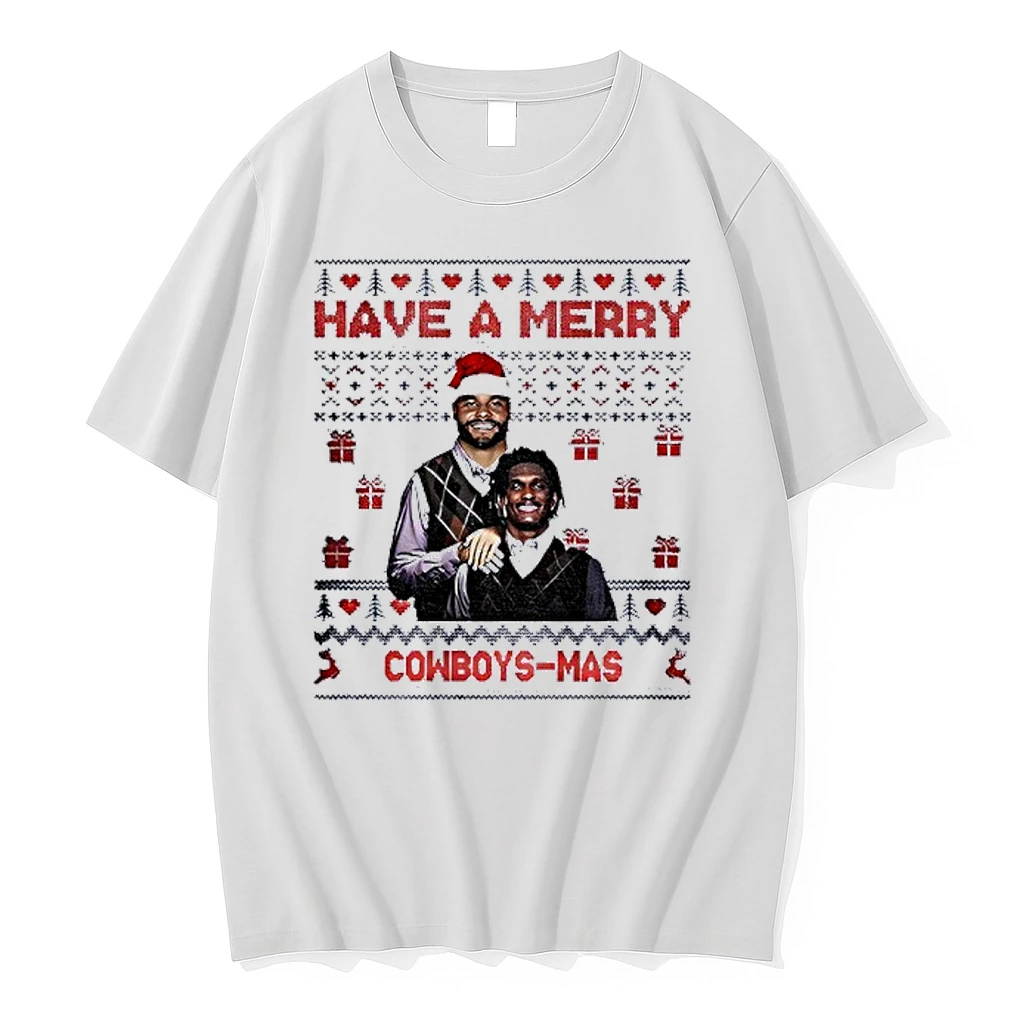 Dak Prescott And Ceedee Lamb Dallas Cowboys Step Brothers Have A Merry Cowboys Mas Christmas Shirts