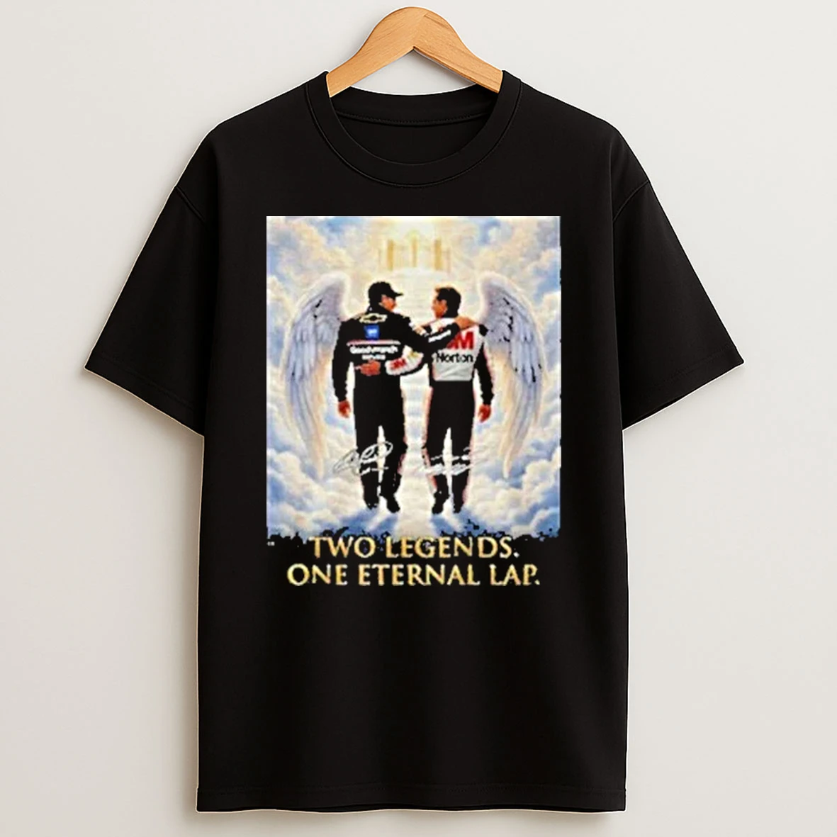Dale Earnhardt Sr Vs Dale Earnhardt Jr Two Legends One Eternal Lap Signatures Shirts