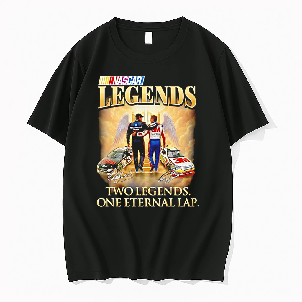 Dale Earnhardt And Greg Biffle Nascar Legends Two Legends One Eternal Lap Shirts