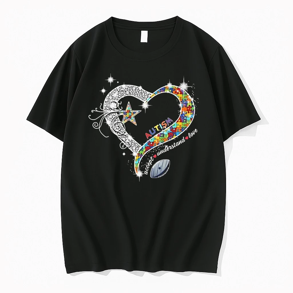 Dallas Cowboys Accept Understand Love Autism Diamond Heart 2026 Shirts