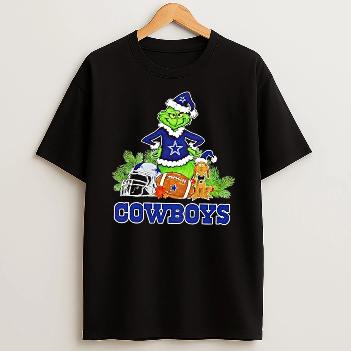Dallas Cowboys Football X Grinch And Max Dog Merry Christmas Shirts