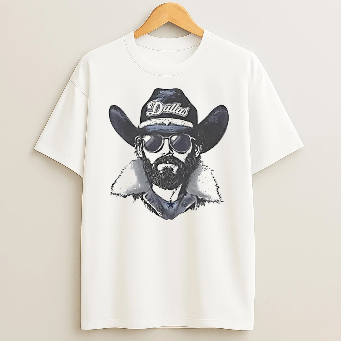 Dallas Cowboys Mascot Wearing A Beanie And Sunglasses Shirts