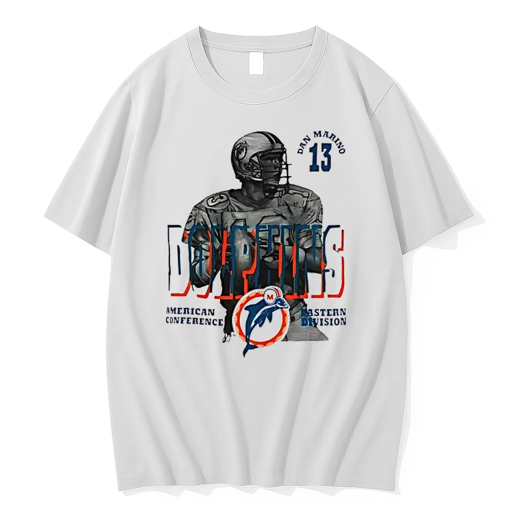 Dan Marino 13 Miami Dolphins American Conference Vintage Shirts