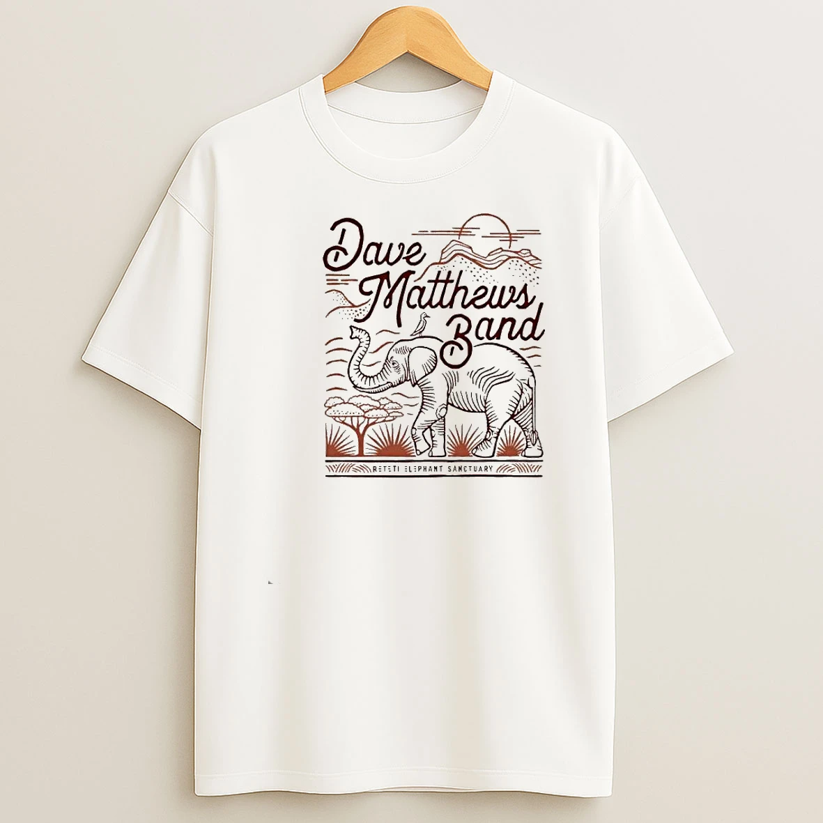 Dave Matthews Band Retelt Elephant Sanctuary Shirts