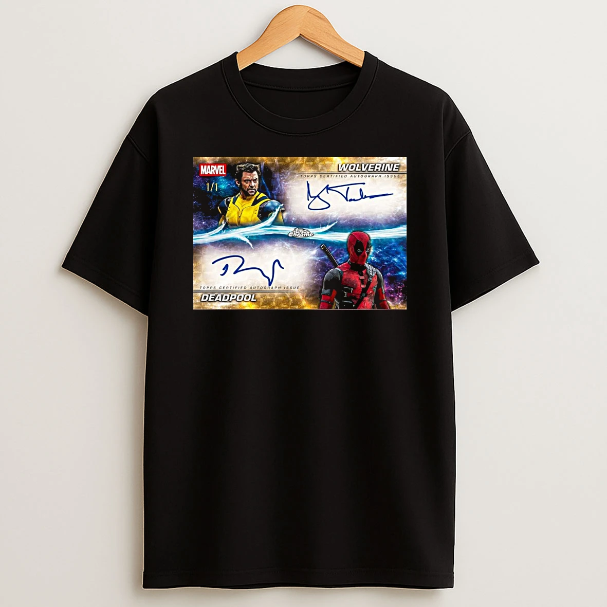 Deadpool Wolverine Hugh Jackman And Ryan Reynolds Topps Certified Autograph Issue 2025 Signatures Shirts