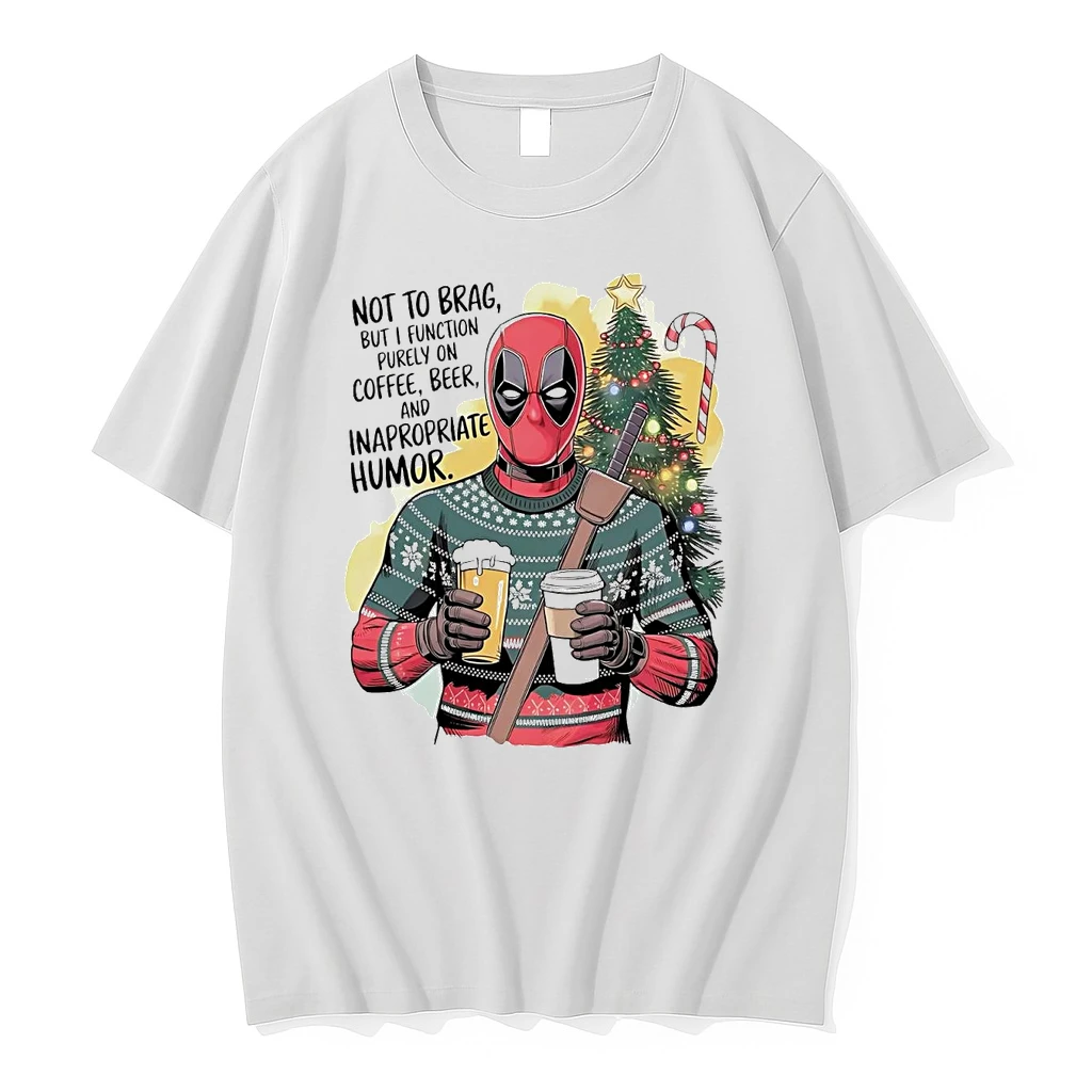 Deadpool Not To Brag But I Function Purely On Coffee Beer And Inappropriate Humor Shirts