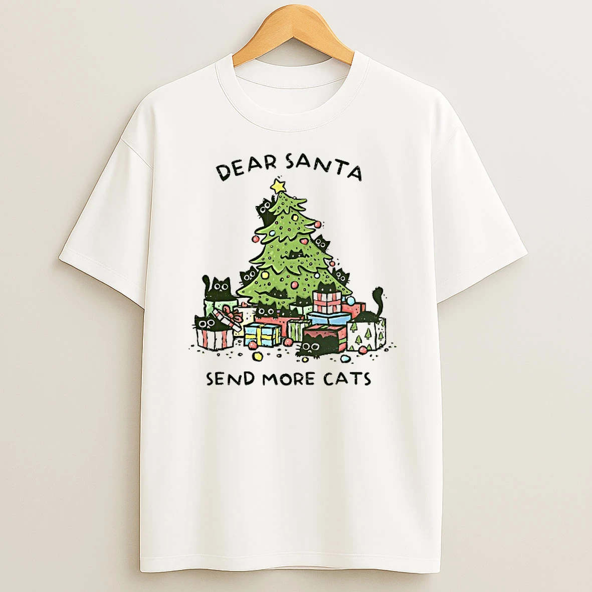 Dear Santa Send More Cats Shirts