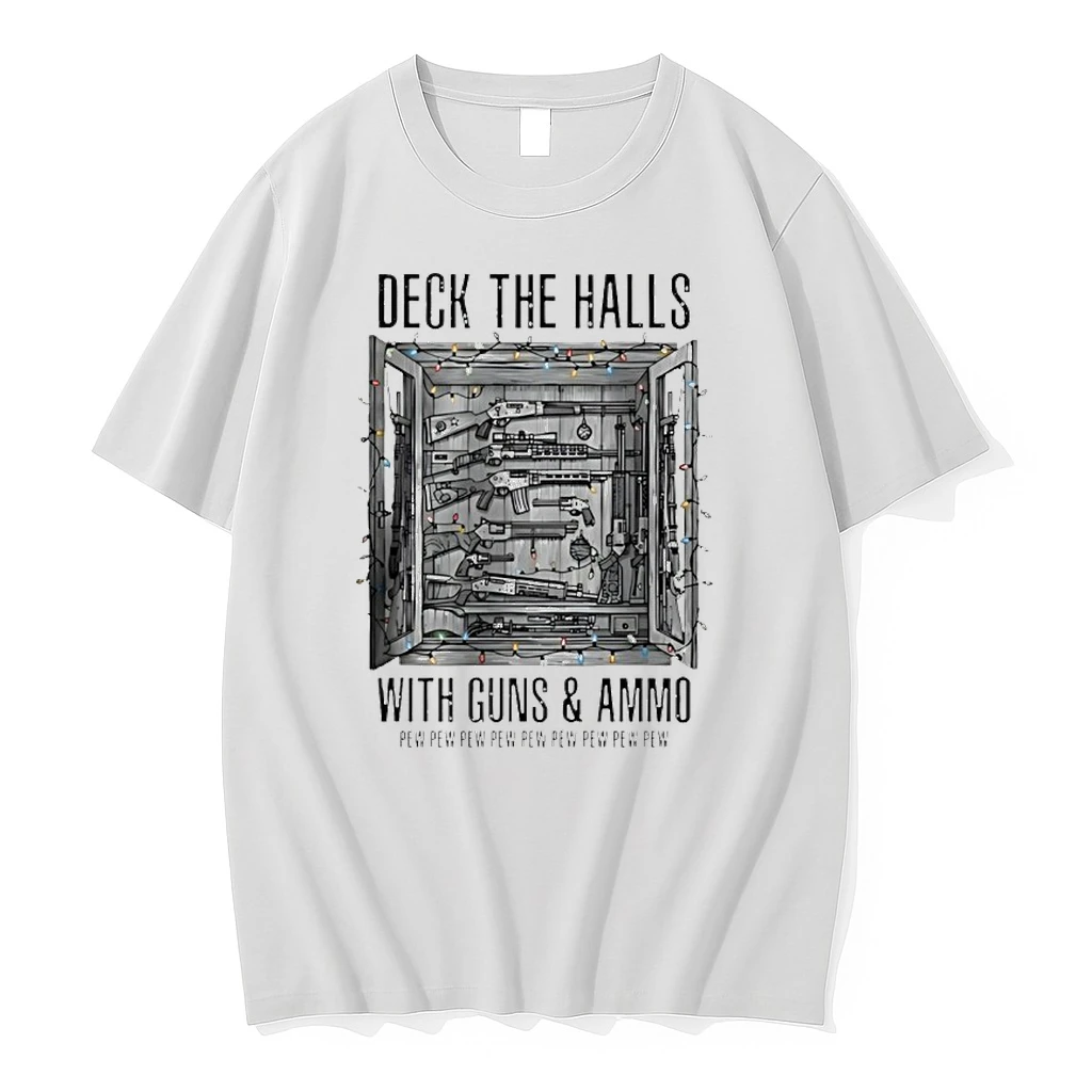 Deck The Halls With Guns And Ammo Pew Pew Pew Pew Pew Shirts