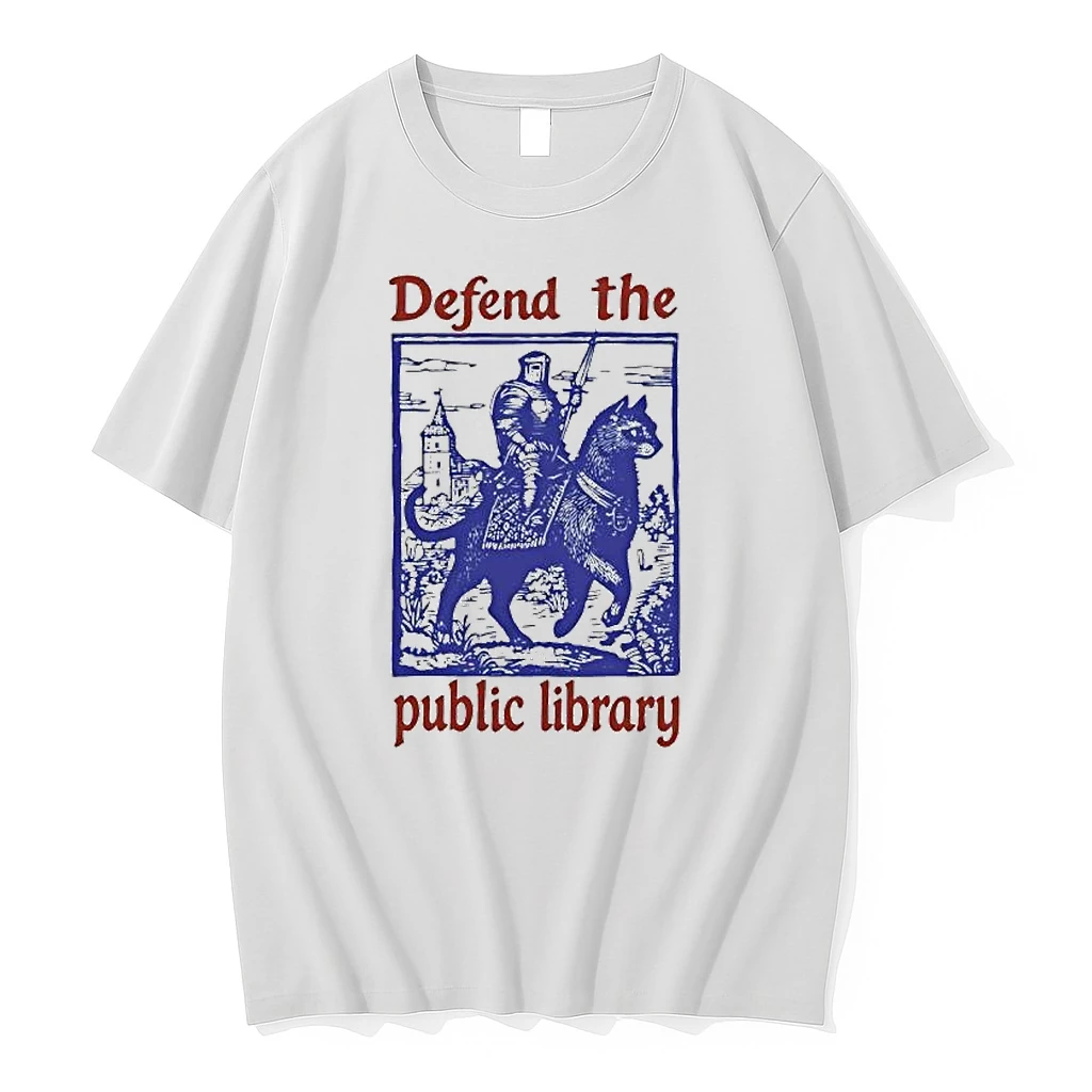 Defend The Public Library Graphic Shirts