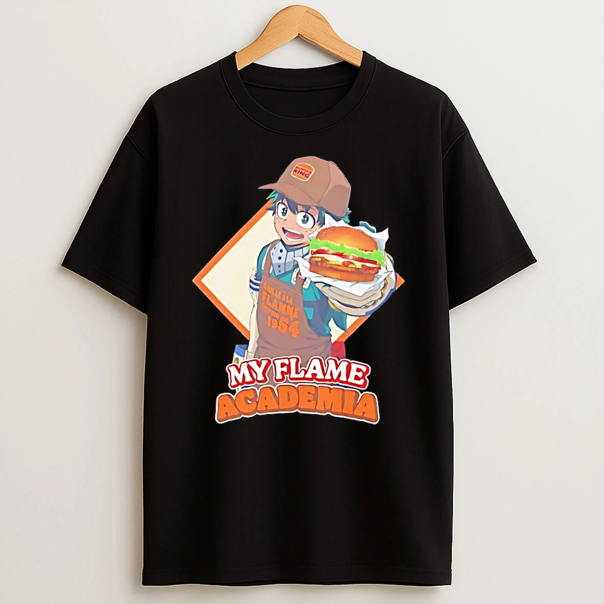 Deku Burger King My Flame Academia Shirts