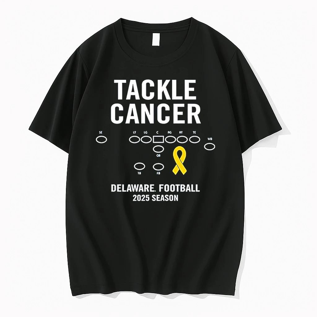 Delaware Blue Tackle Cancer 2025 Season Shirts