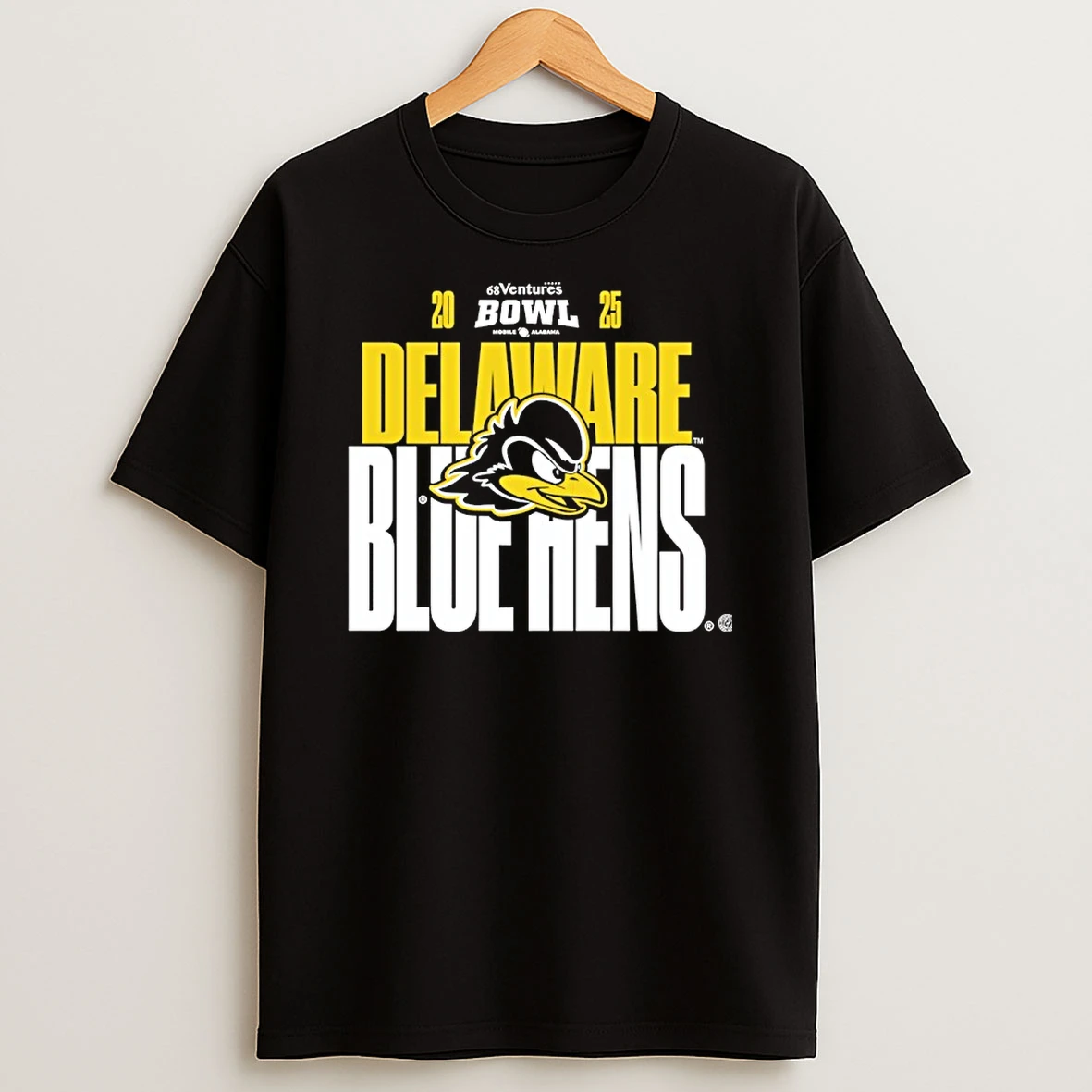Delaware Fightin Blue Hens 2025 68 Ventures Bowl Shirts