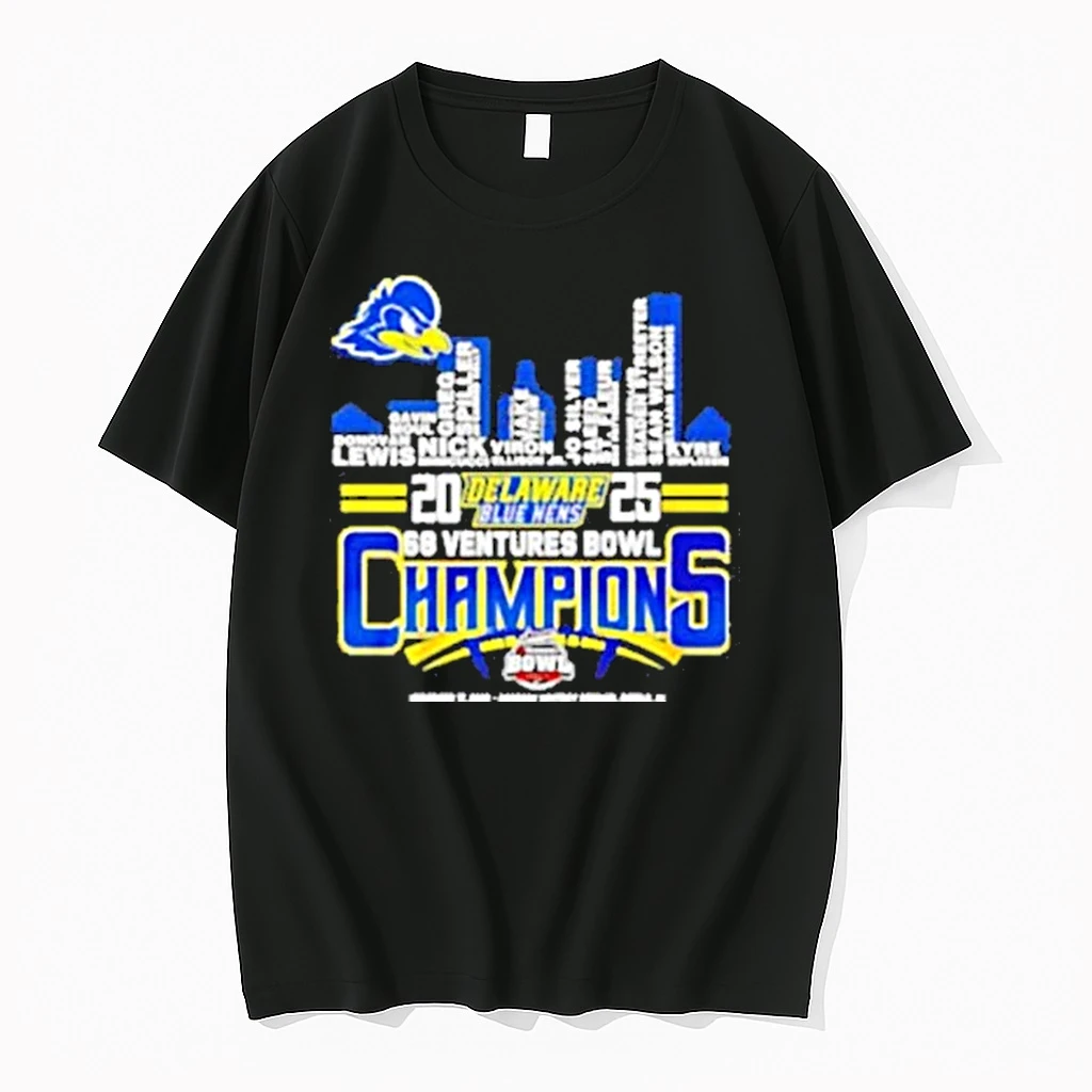 Delaware Fightin Blue Hens Champions Name Players Skyline City Shirts