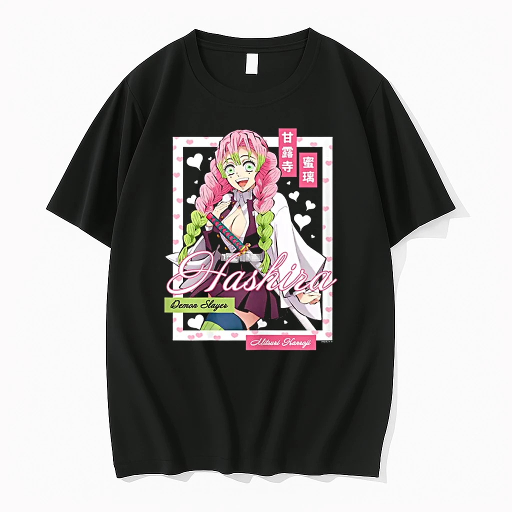 Demon Slayer Kimetsu No Yaiba Mitsuri Kanroji Pink Heart Shirts