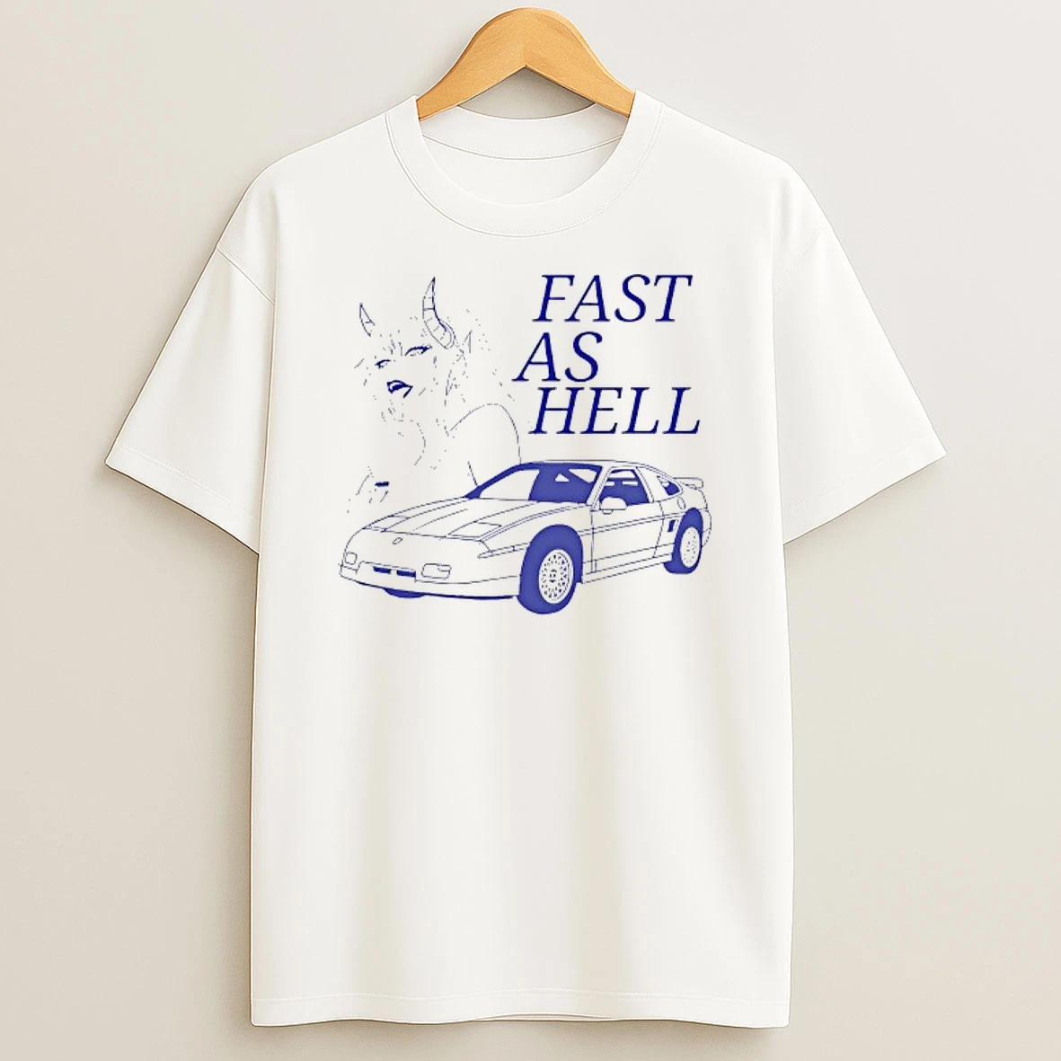 Demon Girl And Car Anime Fast As Hell Shirts