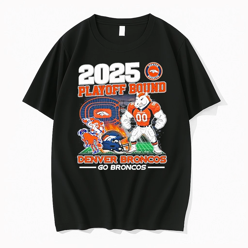 Denver Broncos 2025 Nfl Playoffs Bound Go Broncos Shirts