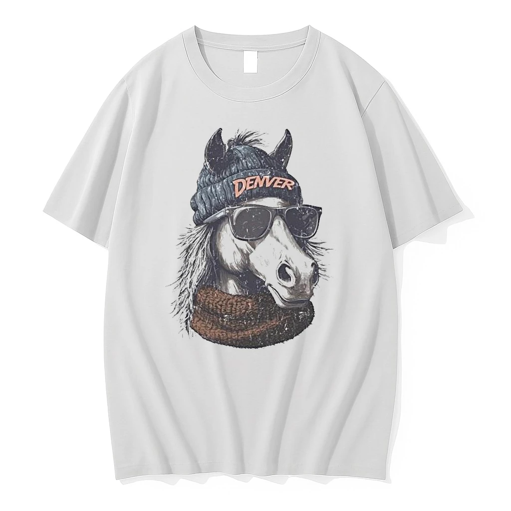 Denver Broncos Mascot Wearing A Beanie And Sunglasses Shirts