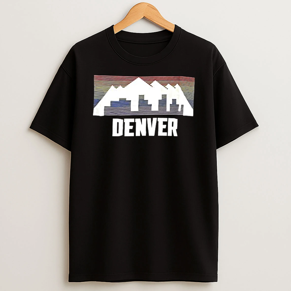 Denver Nuggets City Skyline And Mountain Shirts