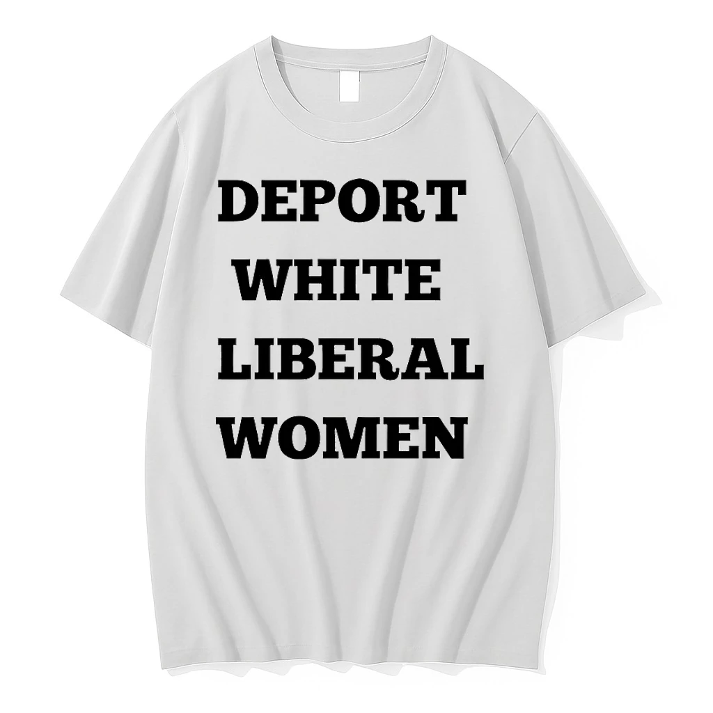 Deport White Liberal Women Shirts