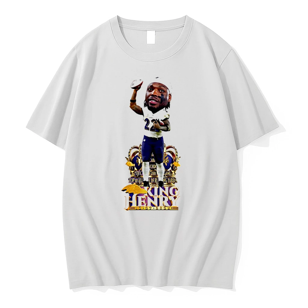 Derrick Henry Baltimore Ravens Historic Night Caricature Shirts