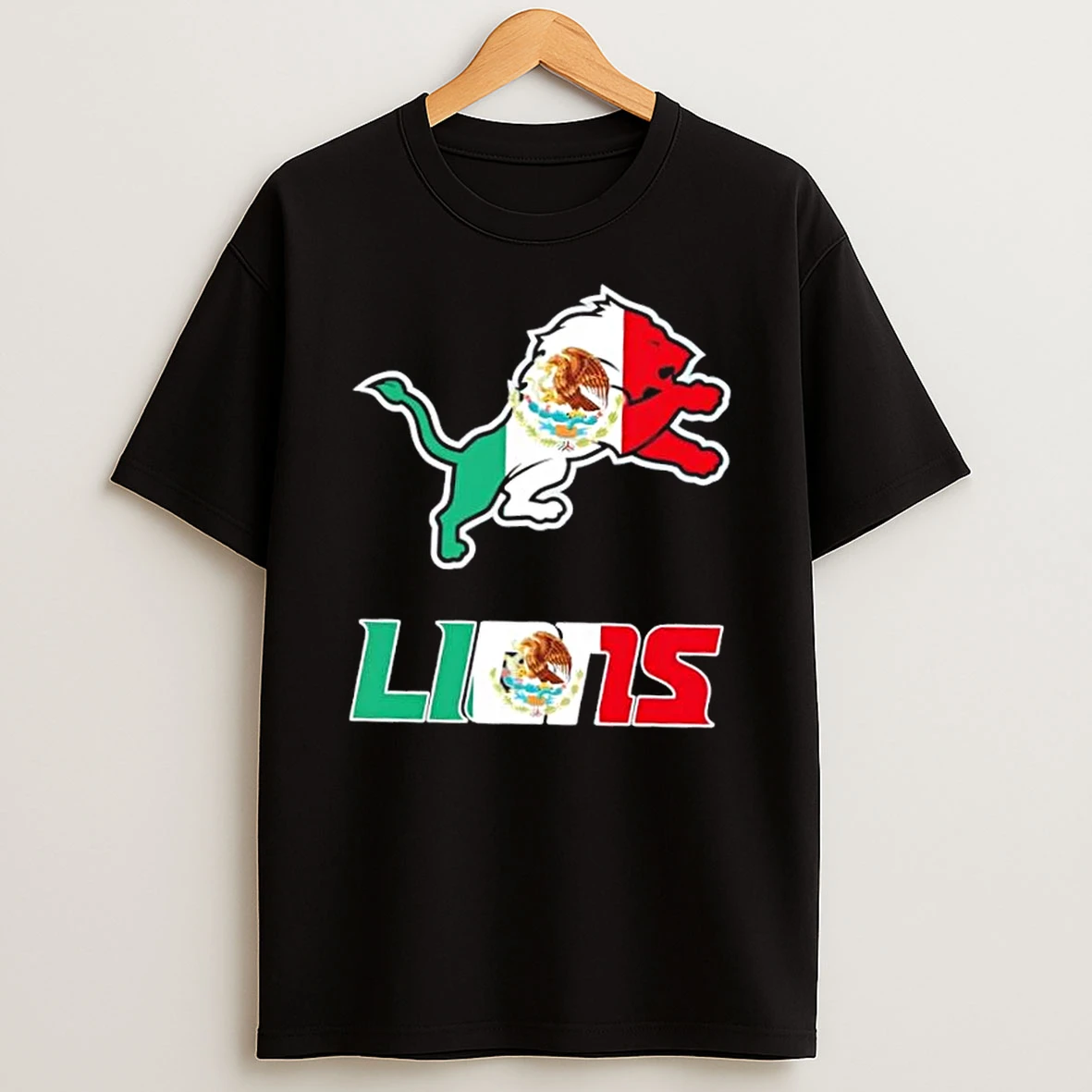 Detroit Lions Football X Mexican Flag Shirts
