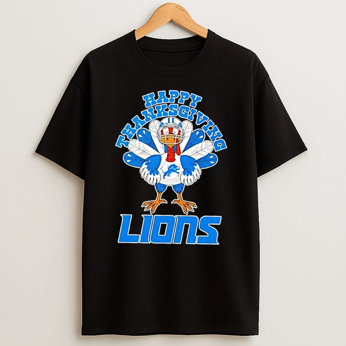 Detroit Lions Football X Turkey Happy Thanksgiving Shirts