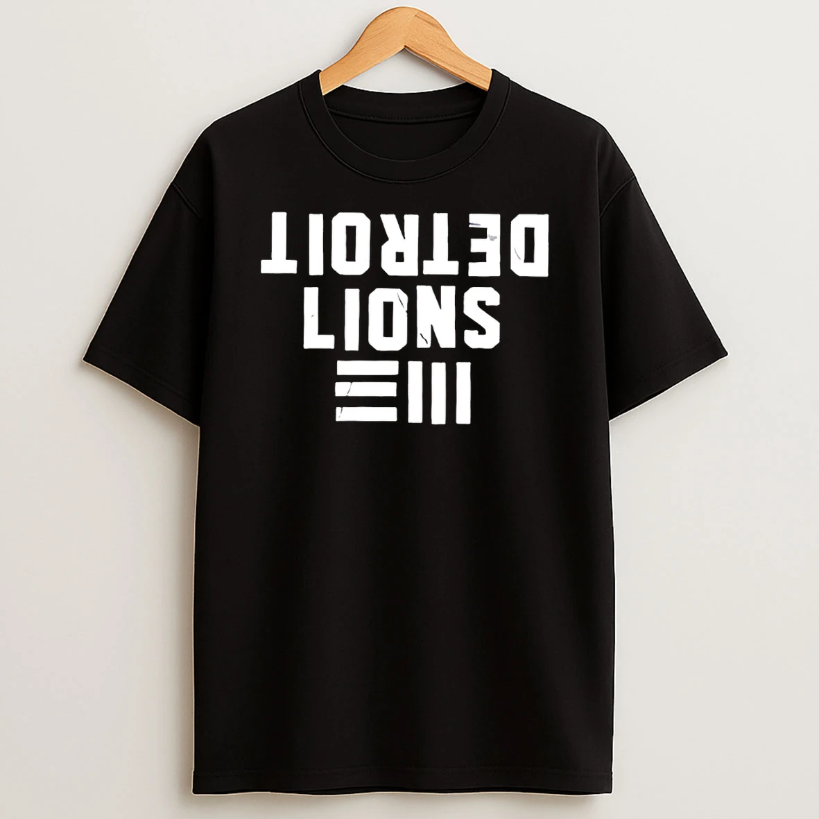 Detroit Lions Reverse Print Football Fan Shirts