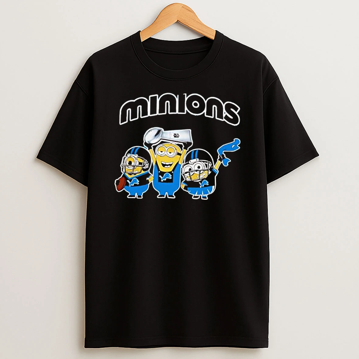 Detroit Lions X Minions Celebrate Nfl 2026 Shirts