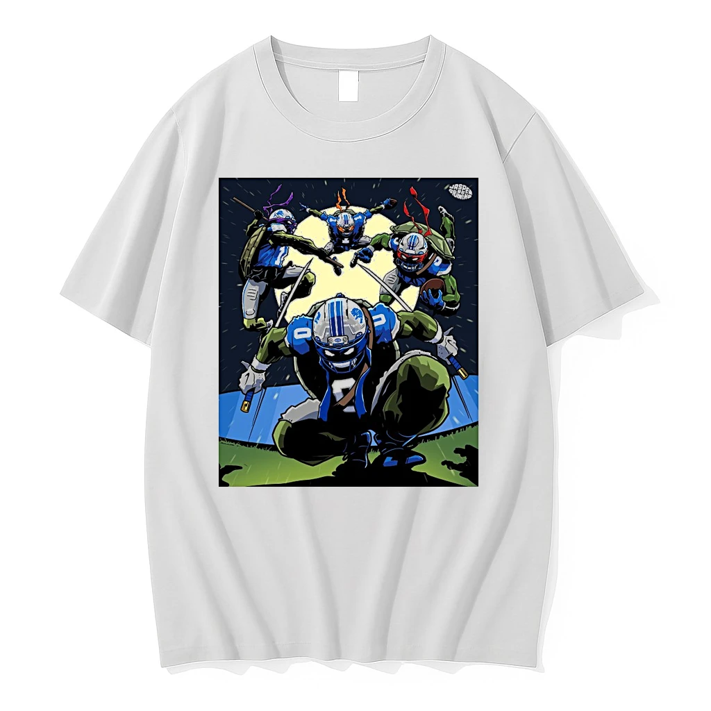 Detroit Lions X Teenage Mutant Ninja Turtles Artwork Shirts