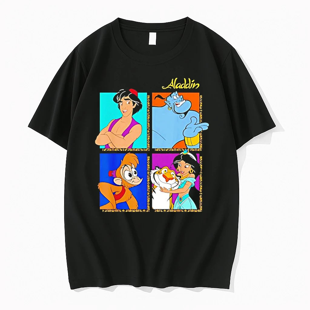 Disney Aladdin Group Shot Box Up Shirts