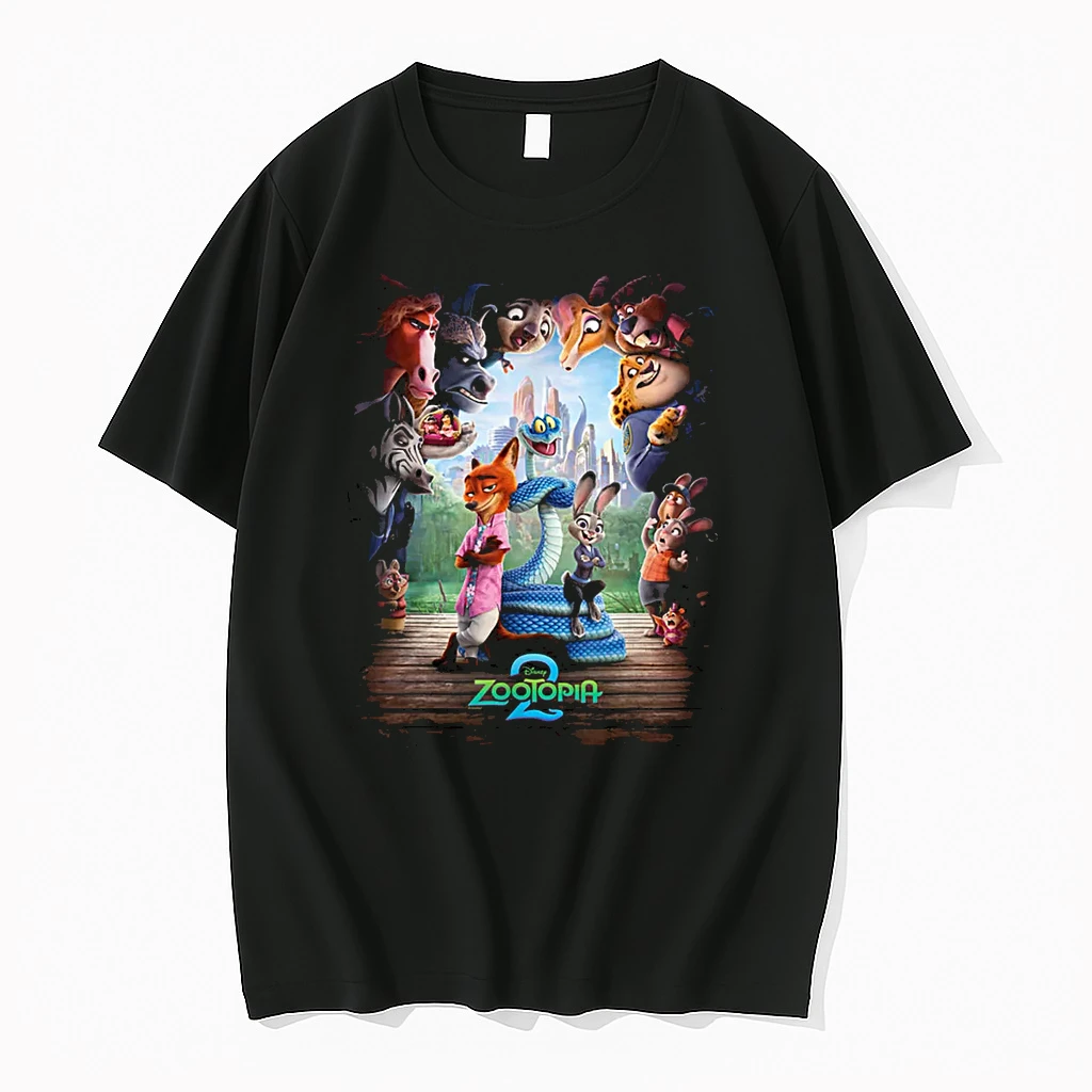 Disney Zootopia 2 Nick Judy Gary Surrounded Art Shirts