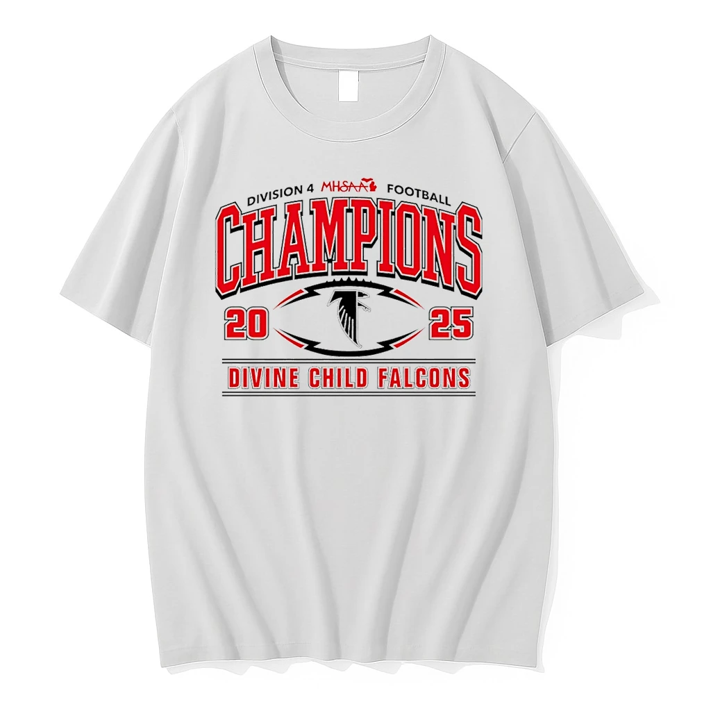 Divine Child Falcons 2025 Mhsaa Football D4 Champions Shirts