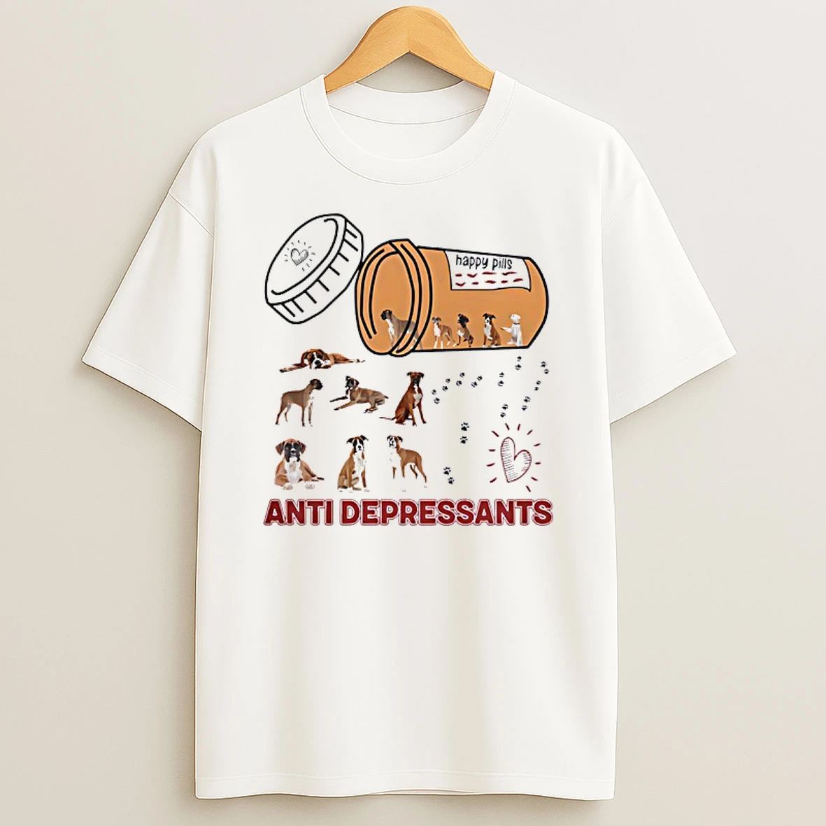 Dog Happy Pills Anti Depressants Shirts