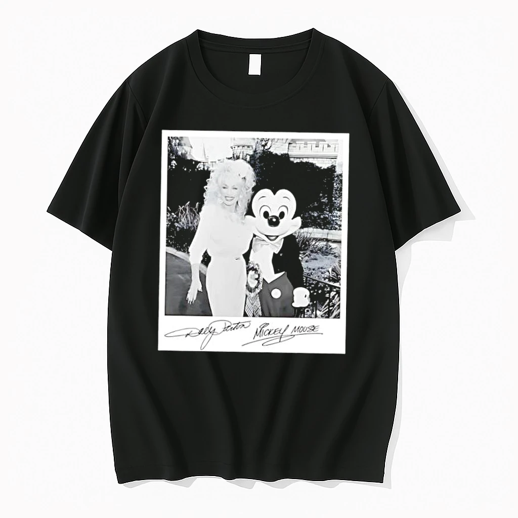 Dolly Parton And Mickey Mouse Picture Shirts
