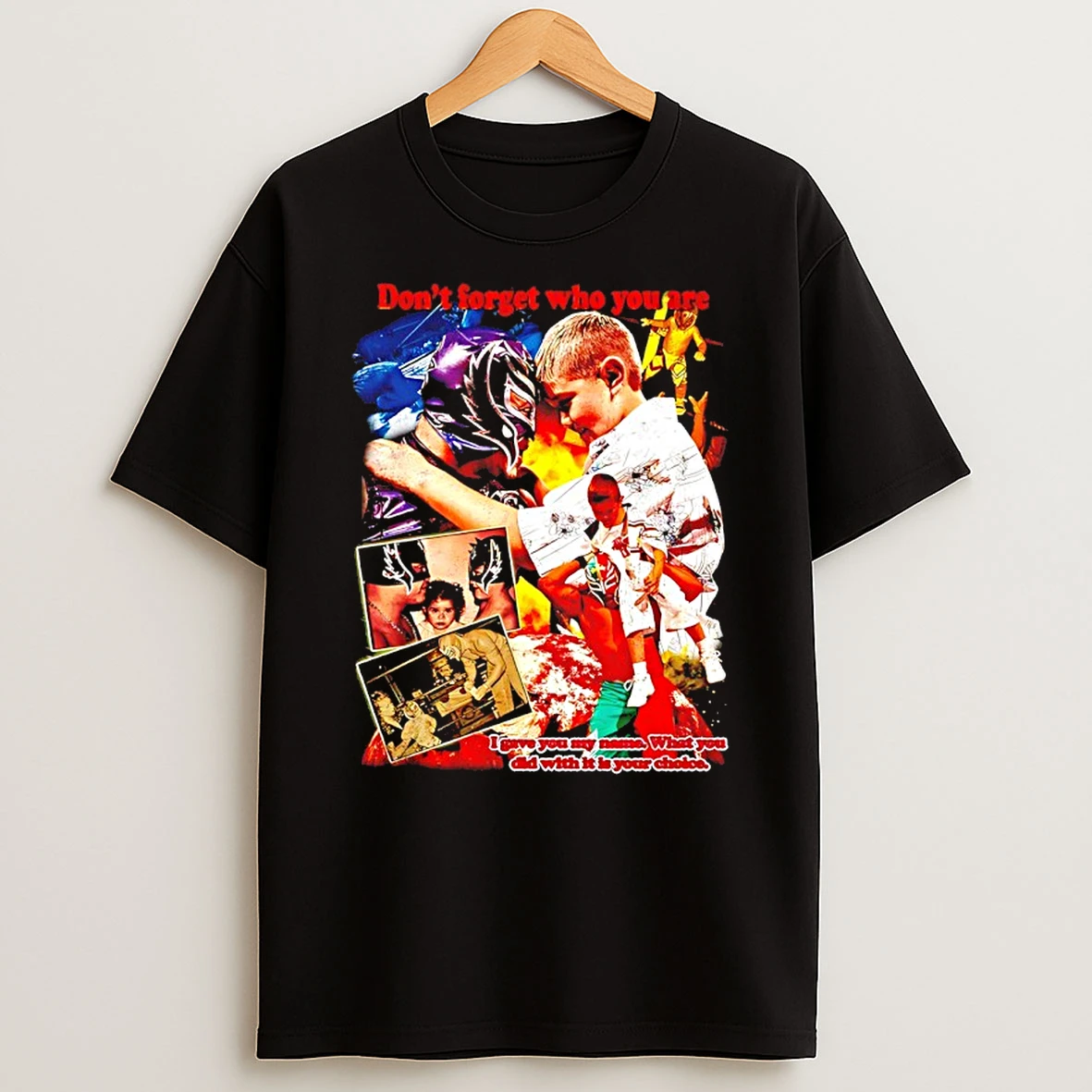 Dominik Mysterio On Shaka Dont Forget Who You Are Wwe Graphic Shirts
