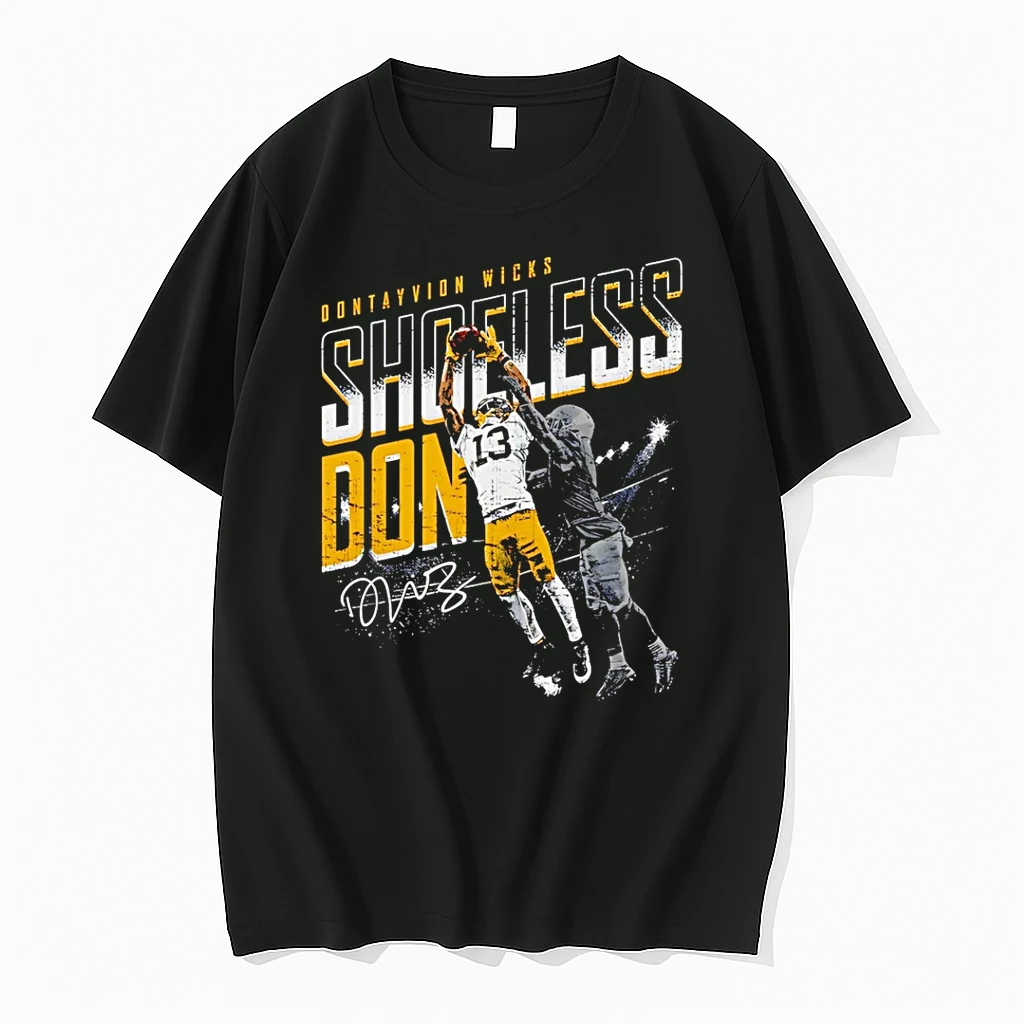 Dontayvion Wicks Green Bay Packers Shoeless Catch Signature Shirts