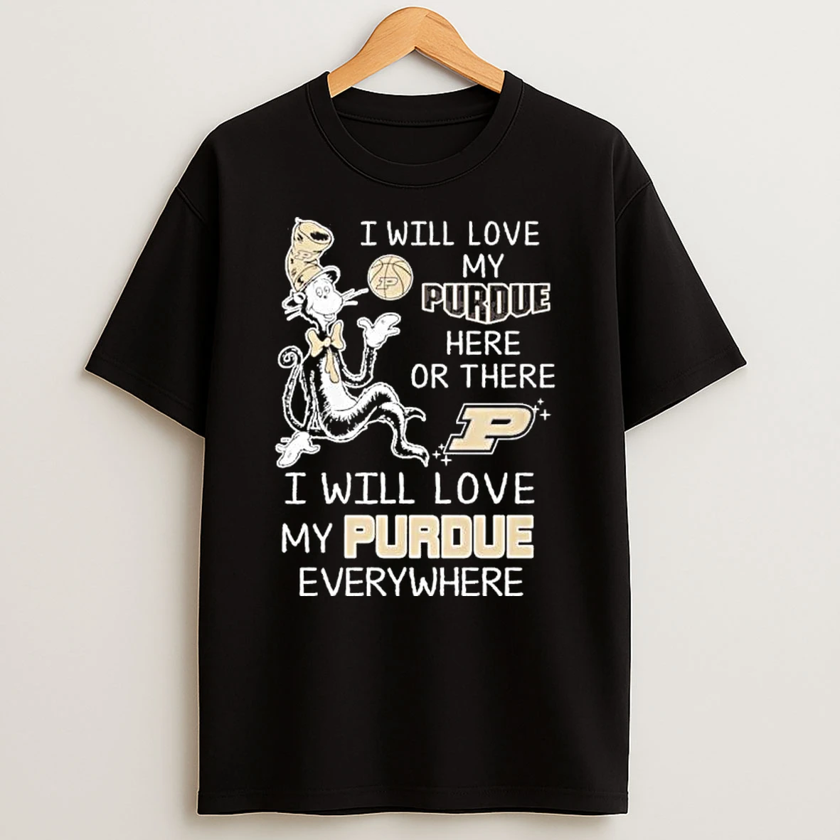 Dr Seuss I Will Love My Purdue Volleyball Here Or There Shirts