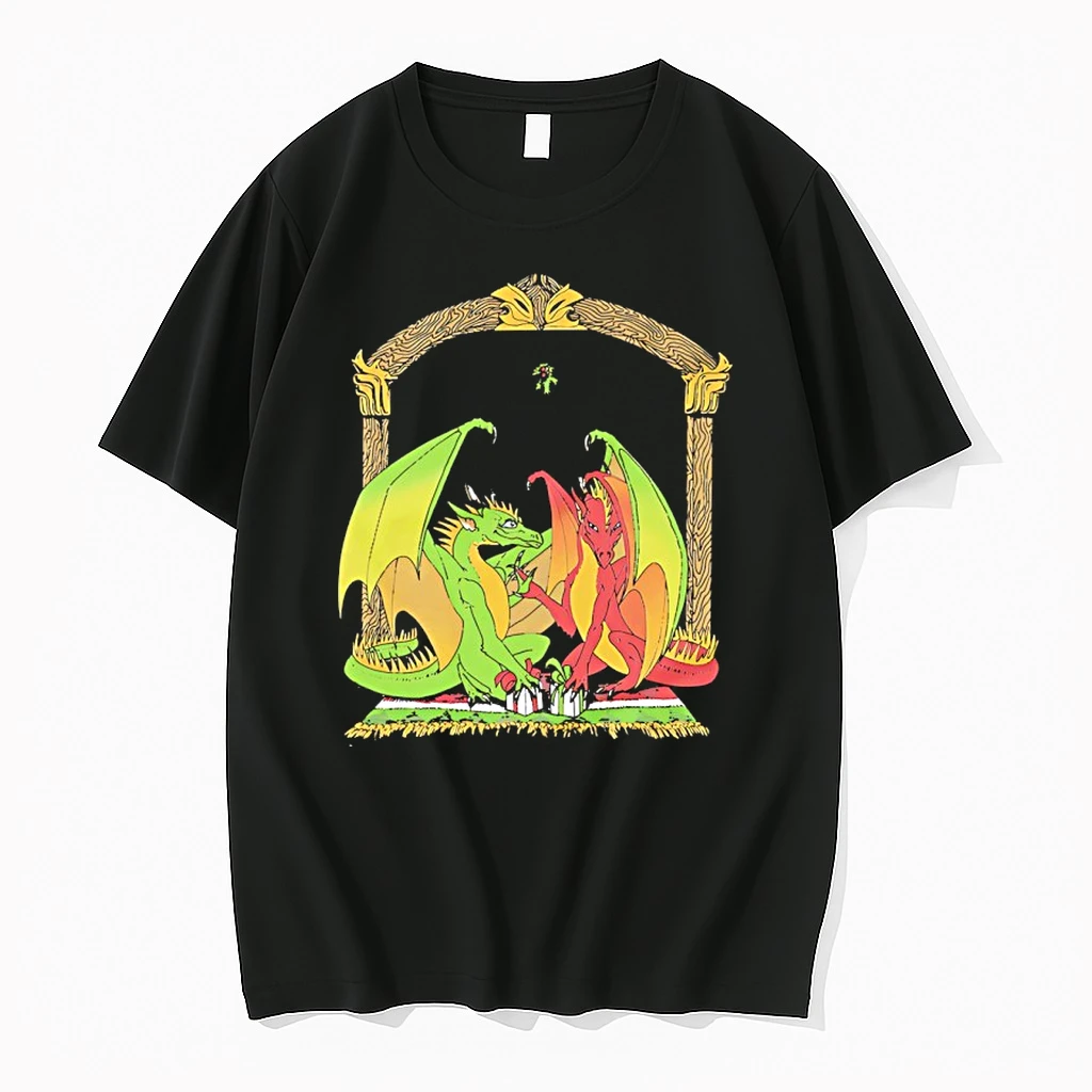 Dragon Under The Mistletoe Art Shirts