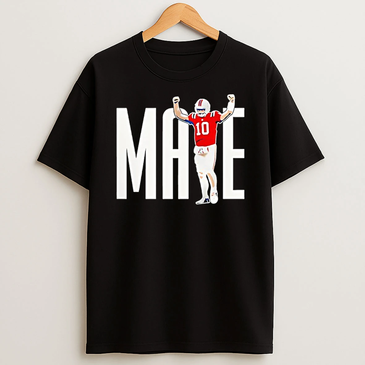 Drake Maye 10 New England Patriots Shirts
