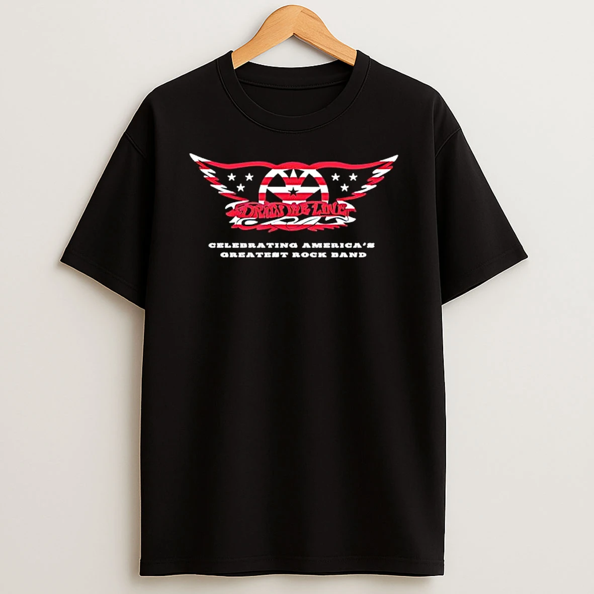 Draw The Line Aerosmith Americas Greatest Rock Band Flag Shirts