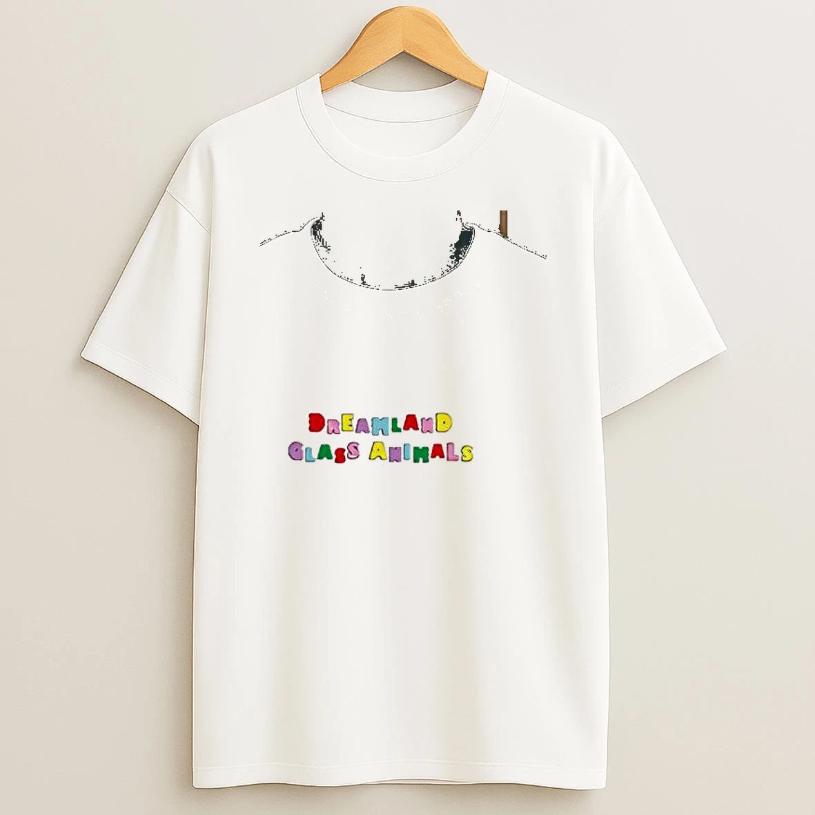Dreamland Embroidered Text Pride Shirts