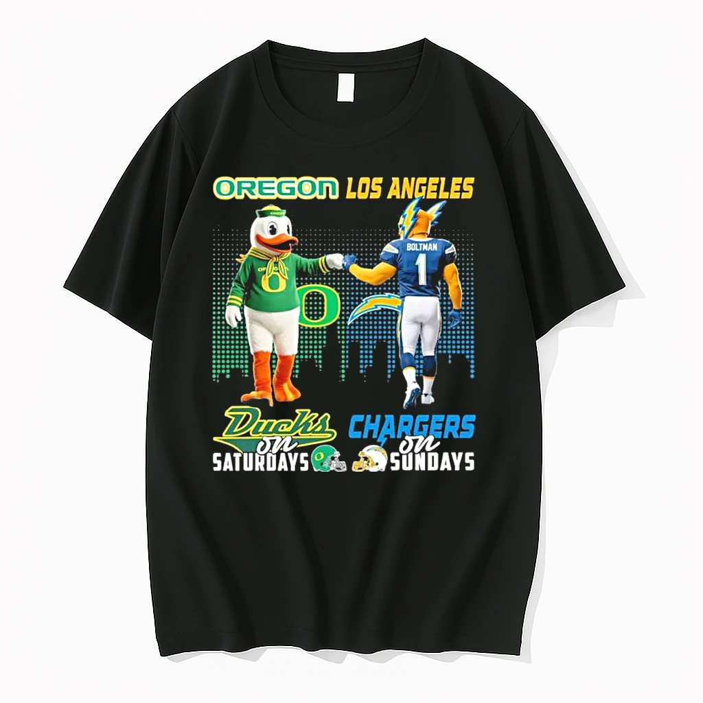 Ducks Vs Chargers Mascot On Saturdays And On Sundays Shirts