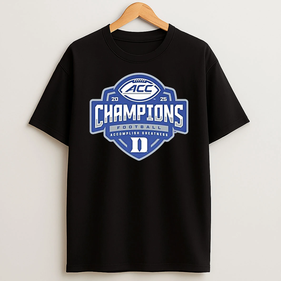 Duke Blue Devils 2025 Acc Football Champions Locker Room Shirts
